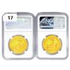 Image 2 : [2] 2023 G.B £100 1oz. Gold NGC MS69 Q&K OBV 407th