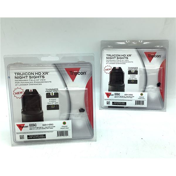 Trijicon HD XR Night Sight for Glock 20, 21, 29, 30, and 41, Front Orange X 2