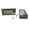 Image 1 : CCI Blazer Brass 9 mm Luger 147 Grain FMJ Ammunition, 100 Rounds