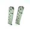 Image 1 : MecGar 1911 45 ACP 10 Round Pistol Magazine X 2, Nickel