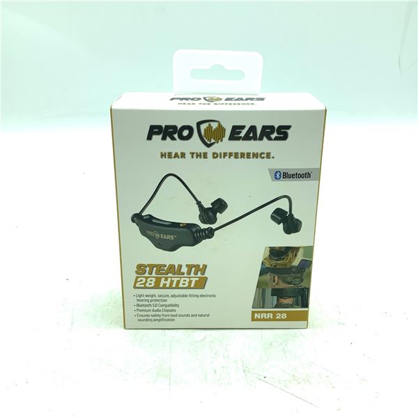 Pro Ears Stealth Bluetooth Ear Muffs, 28 dB Noise Reduction Rating, New