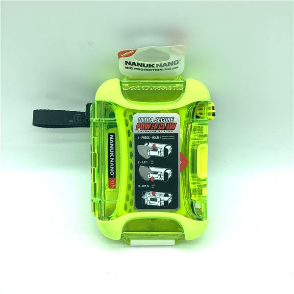 Nanuk Nano 310 Ultra Secure Power Claw Case, Green, New