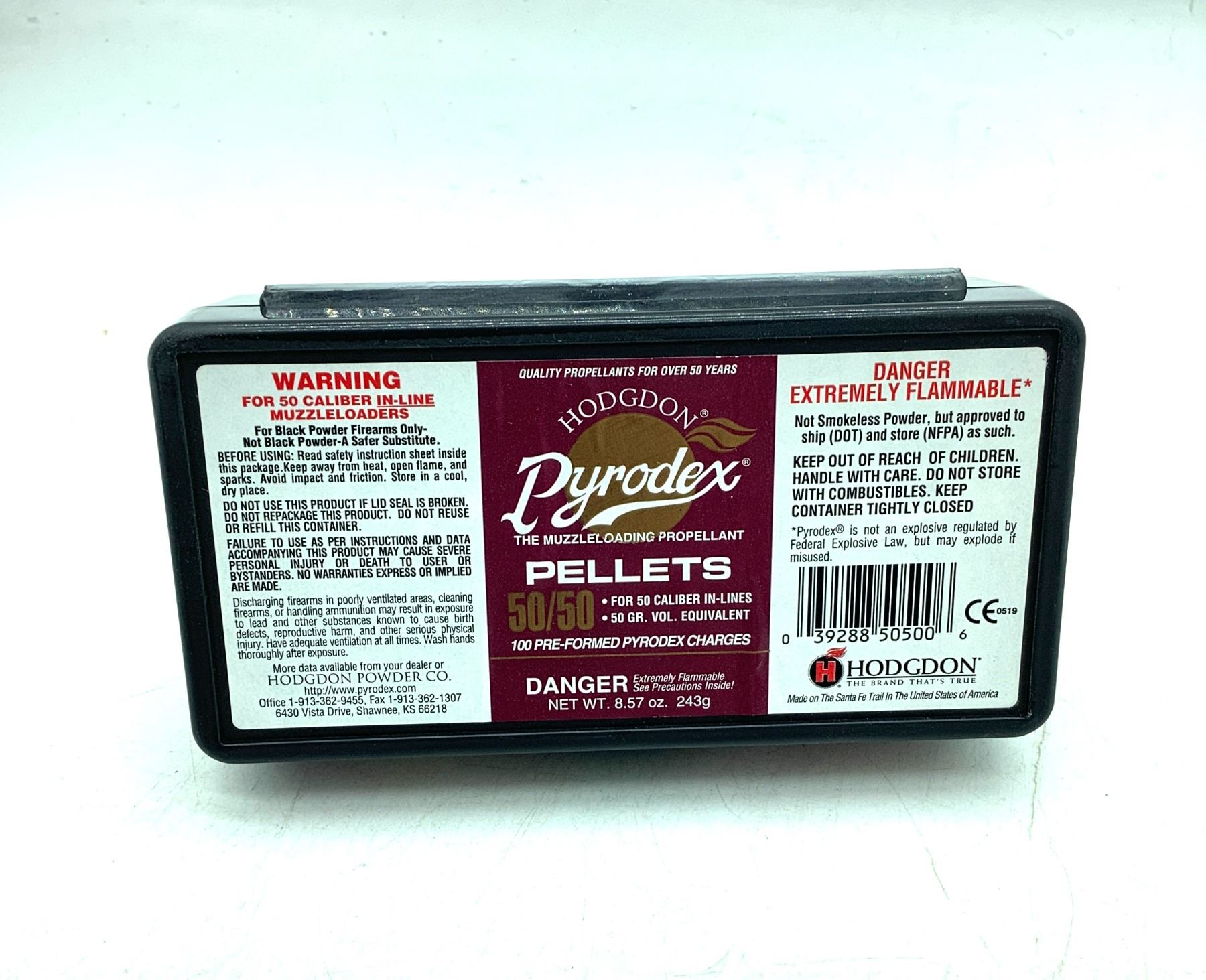 Hodgdon Pyrodex 50 Cal 50 Grain Muzzleloading Pellets, 100 Qty