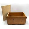 Image 2 : Wood Storage Box, 18" X 12" X 9"