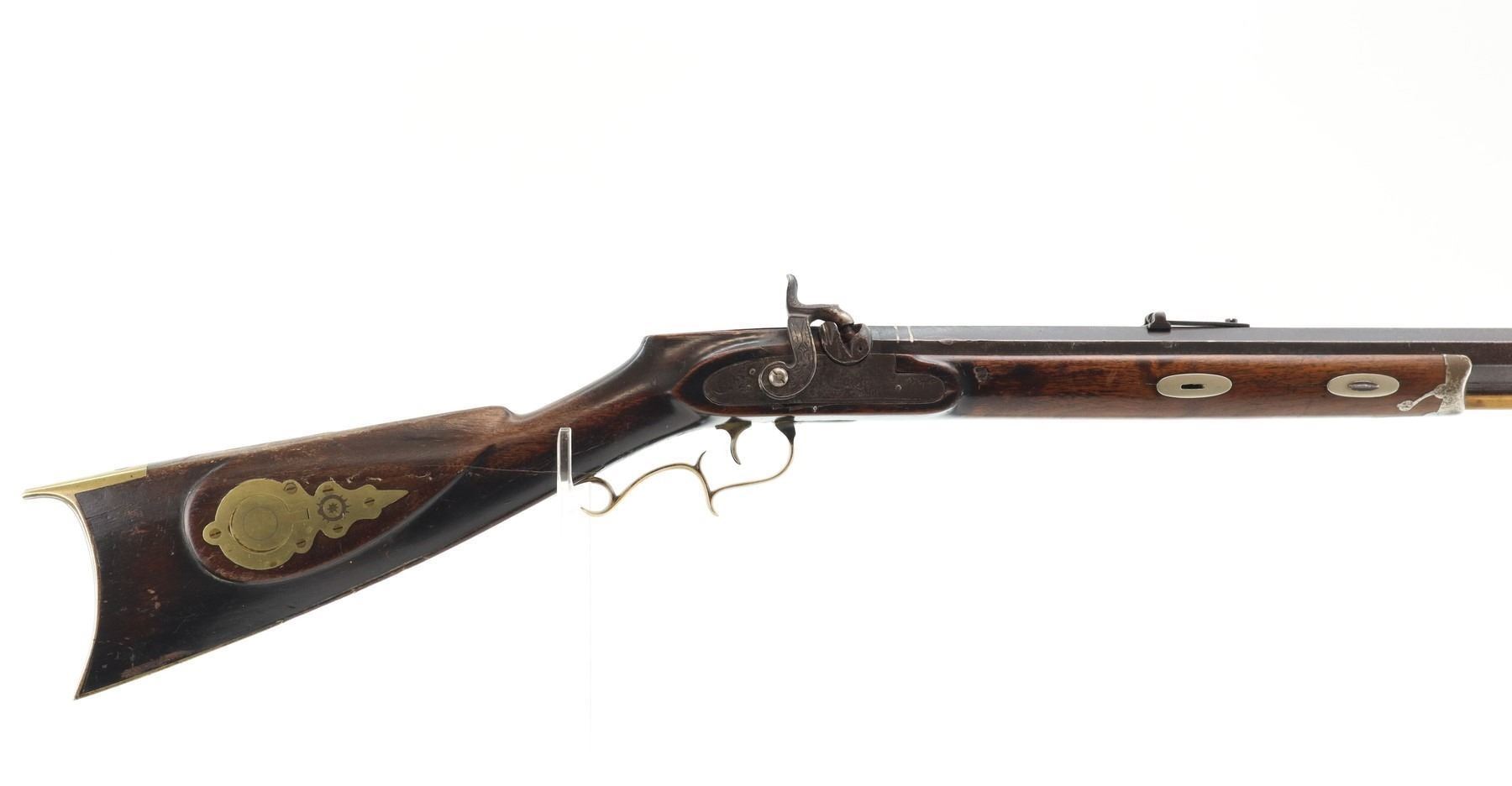 Antique W.M CLEVELAND. Percussion Target Rifle, 40 Cal