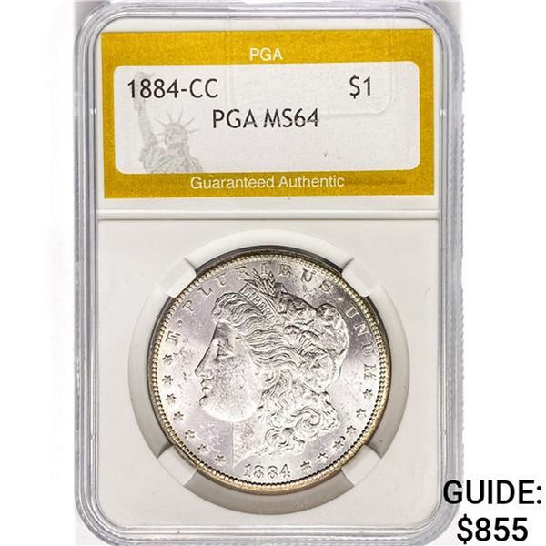 1884-CC Morgan Silver Dollar PGA MS64
