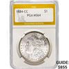 Image 1 : 1884-CC Morgan Silver Dollar PGA MS64