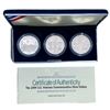 Image 2 : 1994 US Veteran Commem Silver Dollar Set [3 Coins]