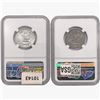 Image 2 : [2] Washington Silver Quarters NGC MS 1932-1949