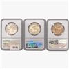 Image 2 : [3] Franklin SILV. 50C INCLD. FBL NGC MS 1953-1963