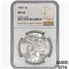 Image 1 : 1926 Silver Peace Dollar NGC MS62