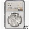 Image 1 : 1926 Silver Peace Dollar NGC MS62