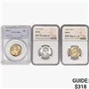Image 1 : [3] Washington Silver 25C NGC,PCGS MS66 1947-1952