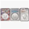 Image 2 : [3] American Silver Eagle NGC,PCGS MS/SP 2006-2018