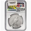 Image 2 : 1921 Silver Peace Dollar NGC AU53 High Relief