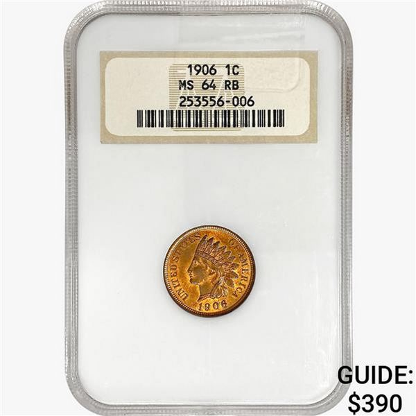 1906 Indian Head Cent NGC MS64 RB