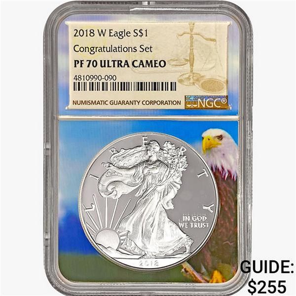 2018-W American Silver Eagle NGC PF70 UC