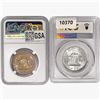 Image 2 : [2] Franklin Silver 50C NGC,PCGS MS65 1954-1963