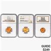 Image 1 : [3] Wheat Cents NGC MS66 RD, 1945-1946