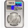 Image 2 : 1935 Silver Peace Dollar NGC MS62