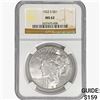 Image 1 : 1922-S Silver Peace Dollar NGC MS62