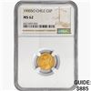 Image 1 : 1900SO Chile 5 Pesos .0883oz. Gold NGC MS62