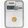 Image 2 : 1938 Egypt 20 Pesos .0478oz. Gold NGC MS64