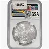 Image 2 : 1881-S Morgan Silver Dollar NGC MS63