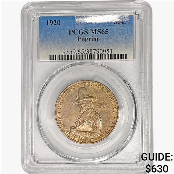 1920 Pilgrim Half Dollar PCGS MS65