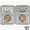 Image 1 : [2] Franklin Silver 50C PCGS MS65 1955-1956