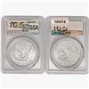 Image 2 : [2] Eisenhower Silver Dollars PCGS PR69 DCAM