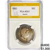 Image 1 : 1883 Hawaiian Half Dollar PGA MS61