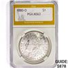 1880-O Morgan Silver Dollar PGA MS63