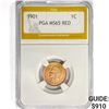 Image 1 : 1901 Indian Head Cent PGA MS65 RED