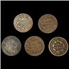 Image 2 : [5] Large Cents [1803, 1836, [2] 1838, 1846] NICEL