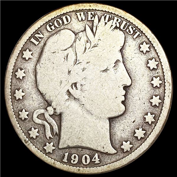 1904-S Barber Half Dollar ABOUT UNCIRCULATED