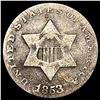 Image 1 : 1853 Silver Three Cent NICELY CIRCULATED