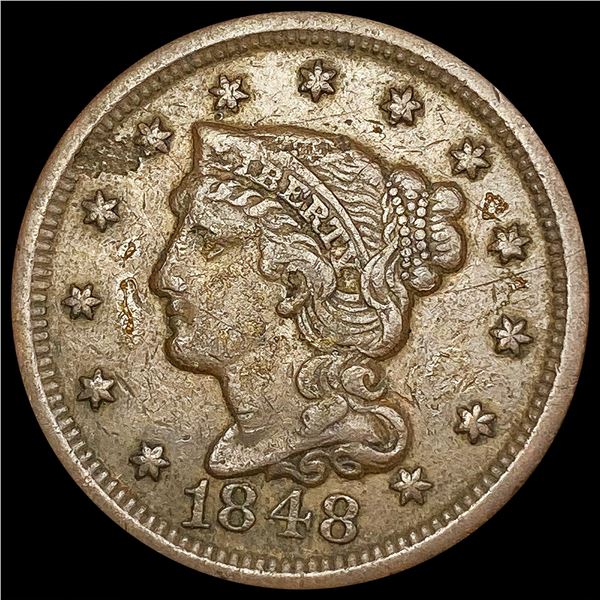 1848 Braided Hair Large Cent UNCIRCULATED