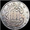 Image 2 : 1854 Silver Three Cent CLOSELY UNCIRCULATED