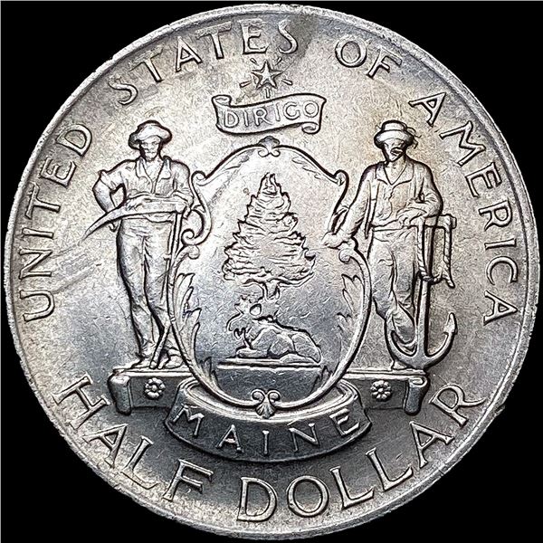 1920 Maine Half Dollar CLOSELY UNCIRCULATED