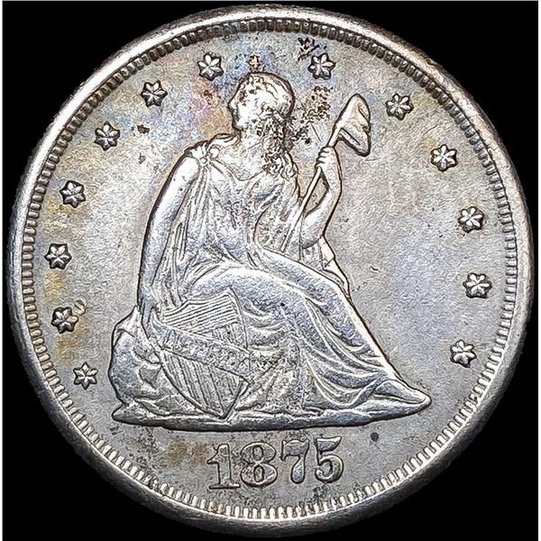1875-CC Twenty Cent Piece CLOSELY UNCIRCULATED