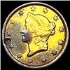 Image 1 : 1853 Details Rare Gold Dollar UNCIRCULATED