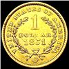 Image 2 : 1851-O Rare Gold Dollar UNCIRCULATED