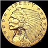 Image 1 : 1912 $2.50 Gold Quarter Eagle CLOSELY UNCIRCULATED