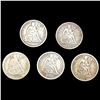 Image 1 : [5] Seated Lib Dimes [1868, 1869-S, 1869, 1870, 18