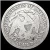 Image 2 : 1874 Arws Seated Liberty Quarter NICELY CIRCULATED