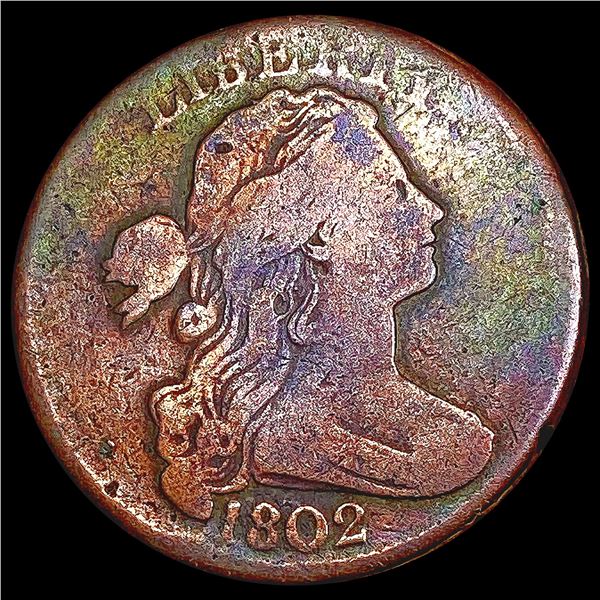 1802 Draped Bust Large Cent NICELY CIRCULATED