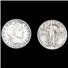 Image 1 : [2] US Quarter Type Coinages [1901, 1920-S] NICELY