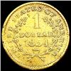 Image 2 : 1854 Rare Gold Dollar NICELY CIRCULATED
