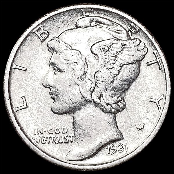 1931-S Mercury Dime CLOSELY UNCIRCULATED